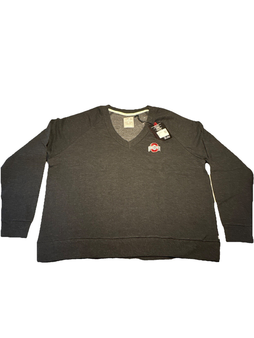 Antigua Ohio State Buckeyes Gray V-Neck Pullover Sweatshirt Men’s XL NWT